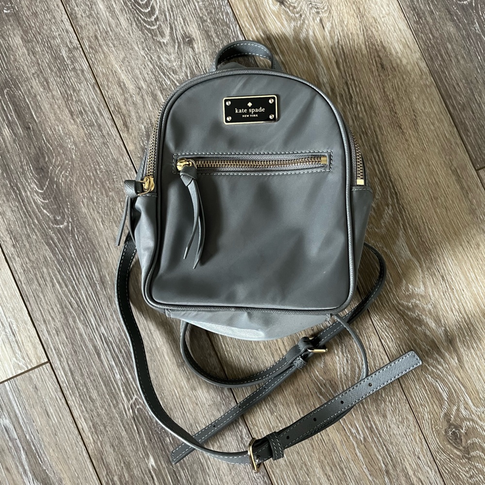 Kate Spade Mini Leather Backpack Purse - Picture 2 of 16
